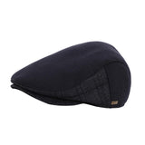 Maxbell Mens Beret Hat Casual Winter Retro Newsboy Hat for Traveling Fishing Camping Navy