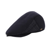 Maxbell Mens Beret Hat Casual Winter Retro Newsboy Hat for Traveling Fishing Camping Navy