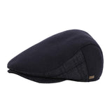 Maxbell Mens Beret Hat Casual Winter Retro Newsboy Hat for Traveling Fishing Camping Navy