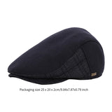 Maxbell Mens Beret Hat Casual Winter Retro Newsboy Hat for Traveling Fishing Camping Navy
