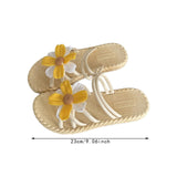 Maxbell Women Chrysanthemum Slippers Sandals Beach Slides for Party Wedding Shopping 36 to 37