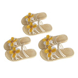 Maxbell Women Chrysanthemum Slippers Sandals Beach Slides for Party Wedding Shopping 36 to 37