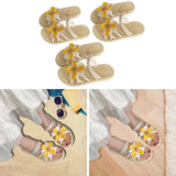 Maxbell Women Chrysanthemum Slippers Sandals Beach Slides for Party Wedding Shopping 36 to 37