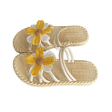 Maxbell Women Chrysanthemum Slippers Sandals Beach Slides for Party Wedding Shopping 36 to 37