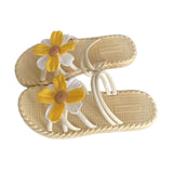 Maxbell Women Chrysanthemum Slippers Sandals Beach Slides for Party Wedding Shopping 38 to 39