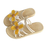 Maxbell Women Chrysanthemum Slippers Sandals Beach Slides for Party Wedding Shopping 40 to 41