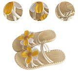 Maxbell Women Chrysanthemum Slippers Sandals Beach Slides for Party Wedding Shopping 40 to 41