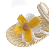 Maxbell Women Chrysanthemum Slippers Sandals Beach Slides for Party Wedding Shopping 40 to 41
