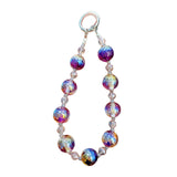 Maxbell Phone Charm Strap Ornament Fashion Phone Accessories Pendant Beaded Bracelet Purple