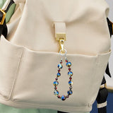 Maxbell Phone Charm Strap Ornament Fashion Phone Accessories Pendant Beaded Bracelet Black