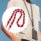 Maxbell Bag Chain Stylish Lightweight Removable 50" for Purse Shoulder Bag Accessory Red