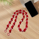 Maxbell Bag Chain Stylish Lightweight Removable 50" for Purse Shoulder Bag Accessory Red