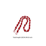 Maxbell Bag Chain Stylish Lightweight Removable 50" for Purse Shoulder Bag Accessory Red