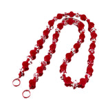Maxbell Bag Chain Stylish Lightweight Removable 50" for Purse Shoulder Bag Accessory Red