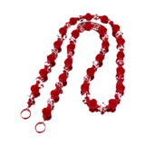 Maxbell Bag Chain Stylish Lightweight Removable 50" for Purse Shoulder Bag Accessory Red