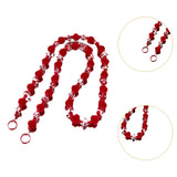 Maxbell Bag Chain Stylish Lightweight Removable 50" for Purse Shoulder Bag Accessory Red