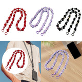 Maxbell Bag Chain Stylish Lightweight Removable 50" for Purse Shoulder Bag Accessory Red