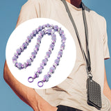 Maxbell Bag Chain Stylish Lightweight Removable 50" for Purse Shoulder Bag Accessory Violet