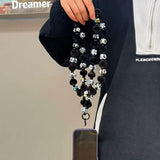 Maxbell Bag Chain Stylish Lightweight Removable 50" for Purse Shoulder Bag Accessory Black