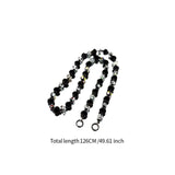 Maxbell Bag Chain Stylish Lightweight Removable 50" for Purse Shoulder Bag Accessory Black