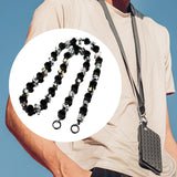 Maxbell Bag Chain Stylish Lightweight Removable 50" for Purse Shoulder Bag Accessory Black