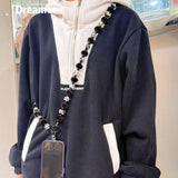 Maxbell Bag Chain Stylish Lightweight Removable 50" for Purse Shoulder Bag Accessory Black