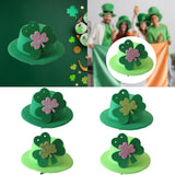 Maxbell ST. Patrick's Day Hat Costume Accessory for Celebration Carnival Performance Green Pink