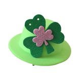 Maxbell ST. Patrick's Day Hat Costume Accessory for Celebration Carnival Performance FluorescentGreenPink