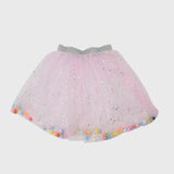 Maxbell 3 Pieces Fairy Wings Tutu Skirt and Stick Set for Girls Cute Princess Cosplay Pink