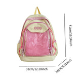 Maxbell Fashion Backpack Casual Cute for Teen Girls for Outdoor Birthday Gift Street Yellow