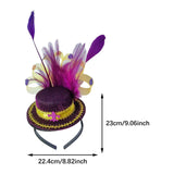 Maxbell Saint Patrick's Day Headband Irish Hairband for Party Props New Year Holiday Violet