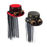 Maxbell Steampunk Top Hat for Adults Gothic Fedora for Theme Party Role Play