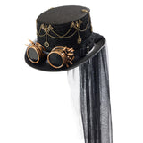 Maxbell Steampunk Top Hat for Adults Gothic Fedora for Theme Party Role Play