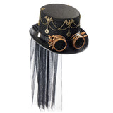 Maxbell Steampunk Top Hat for Adults Gothic Fedora for Theme Party Role Play