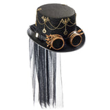 Maxbell Steampunk Top Hat for Adults Gothic Fedora for Theme Party Role Play