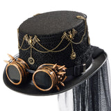Maxbell Steampunk Top Hat for Adults Gothic Fedora for Theme Party Role Play