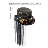 Maxbell Steampunk Top Hat for Adults Gothic Fedora for Theme Party Role Play