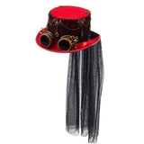 Maxbell Steampunk Top Hat for Adults Gothic Fedora for Theme Party Role Play