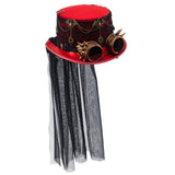 Maxbell Steampunk Top Hat for Adults Gothic Fedora for Theme Party Role Play