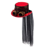 Maxbell Steampunk Top Hat for Adults Gothic Fedora for Theme Party Role Play