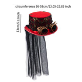 Maxbell Steampunk Top Hat for Adults Gothic Fedora for Theme Party Role Play