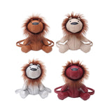 Maxbell Leather Backpack Creative Realistic Funny Rucksack for Cat Lovers Kids Women Brown