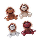 Maxbell Leather Backpack Creative Realistic Funny Rucksack for Cat Lovers Kids Women Brown