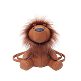 Maxbell Leather Backpack Creative Realistic Funny Rucksack for Cat Lovers Kids Women Brown