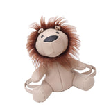 Maxbell Leather Backpack Creative Realistic Funny Rucksack for Cat Lovers Kids Women White