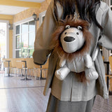 Maxbell Leather Backpack Creative Realistic Funny Rucksack for Cat Lovers Kids Women Silver