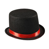 Maxbell Black Top Hat Dance Hat Fedoras for Nightclub Carnival Theme Parties