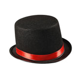 Maxbell Black Top Hat Dance Hat Fedoras for Nightclub Carnival Theme Parties