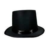 Maxbell Top Hat Flat Top Funky Magician Hat for Stage Performance Nightclub Festival Black