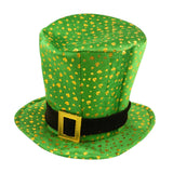 Maxbell St Patrick's Day Hat Green Top Hat for Festival Masquerade Stage Performance Style A